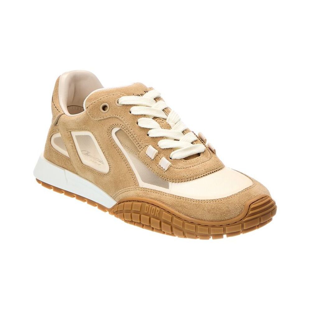 Dior Tech Suede & Leather Sneaker, Beige